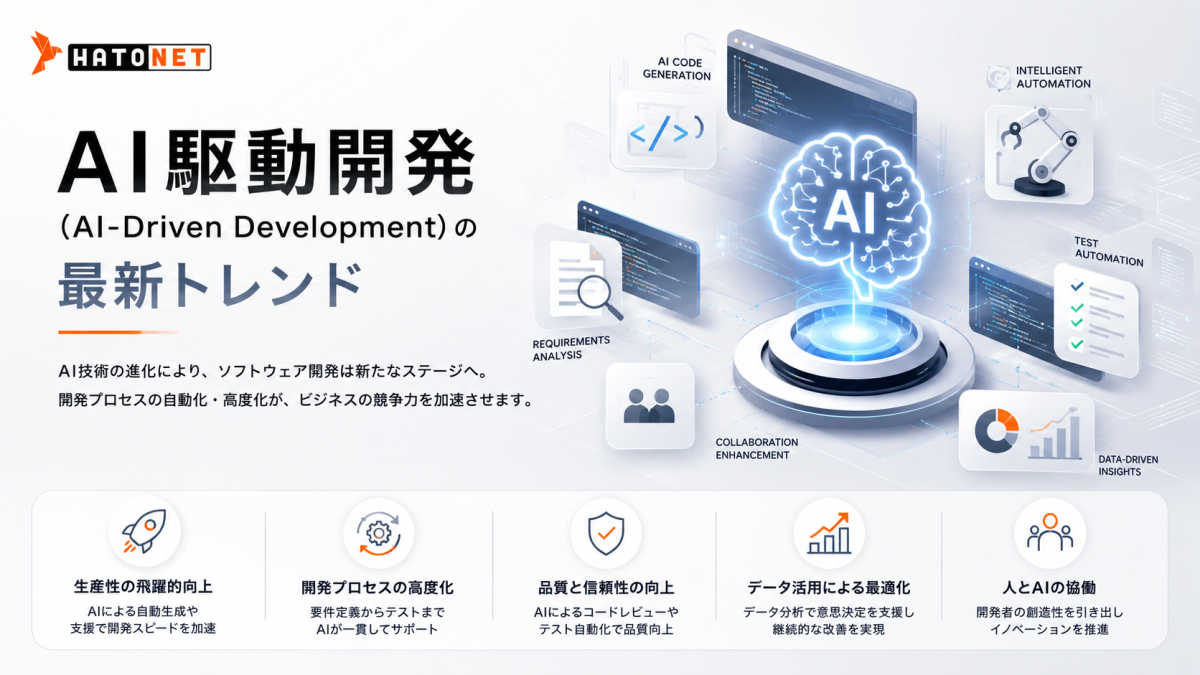 AI駆動開発（AI-Driven Development）の最新トレンド